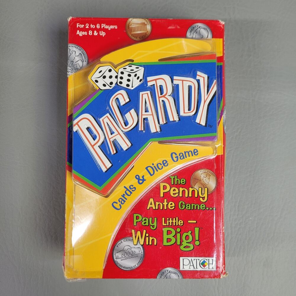 PACARDY – Cards & Dice Game – The Penny Ante Game – Patch Games (2005) Complete!